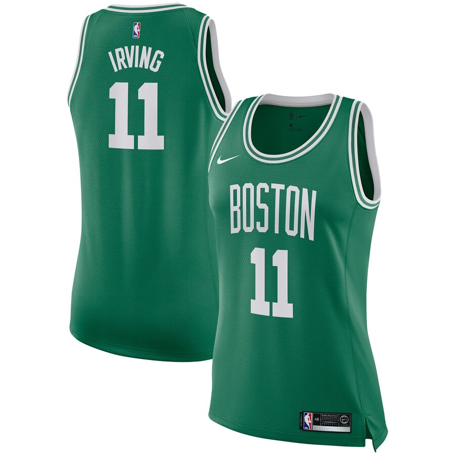 Women's Boston Celtics Kyrie Irving #11 Swingman Nike Icon Edition Kelly Green Jersey 2401SLUO